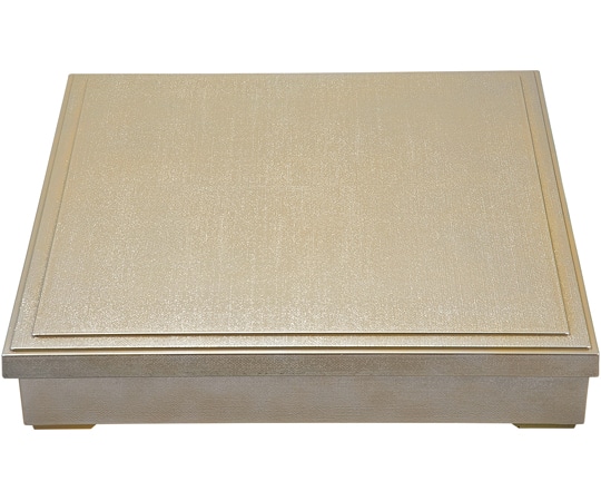 福井クラフト 尺3 角気比松花堂 黄金銀彩内黒(蓋親) 23215240 1個（ご注文単位1個）【直送品】