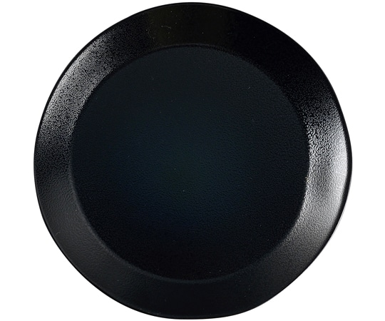 福井クラフト 26cm 波渕そば皿 黒 ゆず天目 45151807 1個（ご注文単位1個）【直送品】