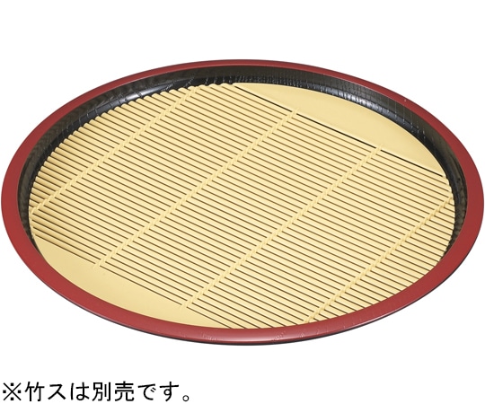 福井クラフト 7寸 丸木目そば皿黒天朱裏塗り無 45150220 1個（ご注文単位1個）【直送品】