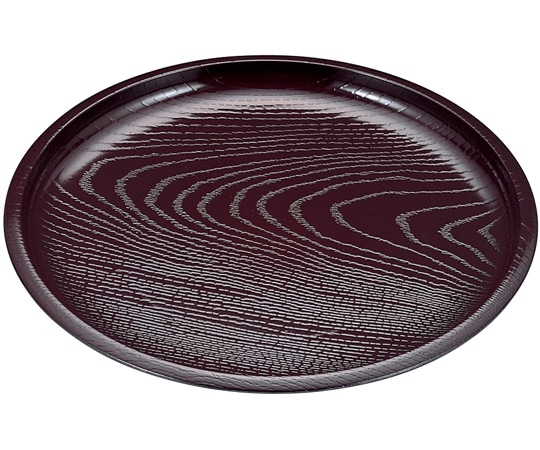 福井クラフト 7寸 丸木目そば皿 新溜(裏塗無 45150230 1個（ご注文単位1個）【直送品】