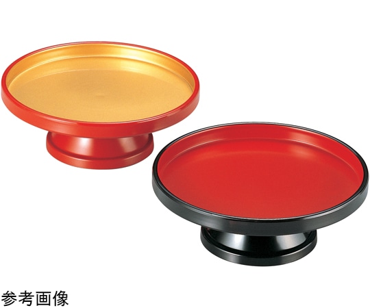 福井クラフト 7寸 高月盛皿 黒内朱 51062610 1個（ご注文単位1個）【直送品】