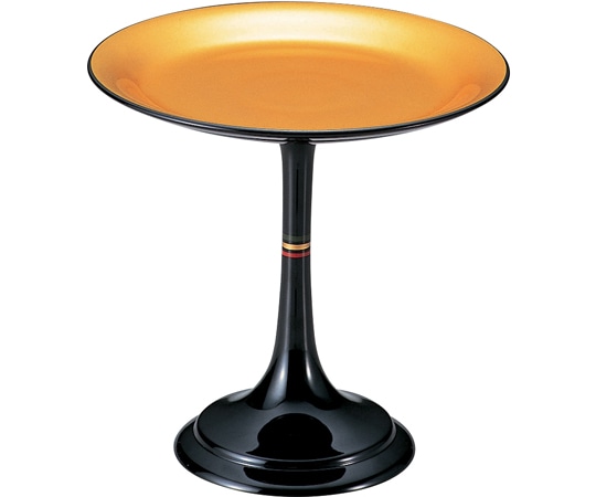 福井クラフト 7.5寸 高月盛器 黒内金粉蒔き 51023020 1個（ご注文単位1個）【直送品】