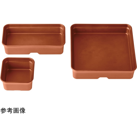 福井クラフト バイキングプレート 4ツ切角鉢 総ブラウン 80022890 1個（ご注文単位1個）【直送品】