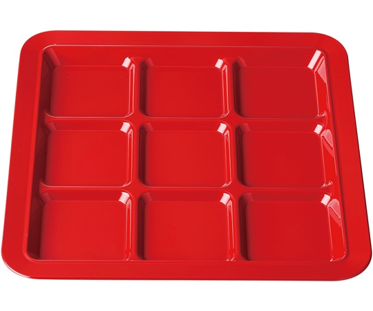 福井クラフト TA28角バイキングプレート 九ッ切朱二度塗(裏黒) 50022920 1個（ご注文単位1個）【直送品】