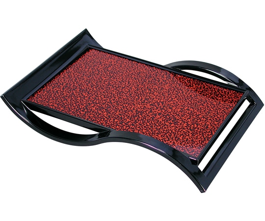 福井クラフト ウエーブ盛器 朱姫子/黒乾漆 15158700 1個（ご注文単位1個）【直送品】