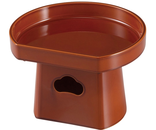 福井クラフト 4寸 半月三宝 漆調春慶セット 55206125 1個（ご注文単位1個）【直送品】