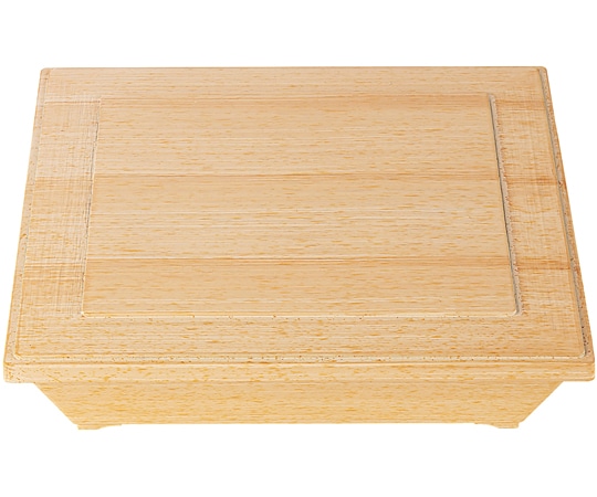 福井クラフト A8.5寸 ダイヤ松花堂(蓋親)白木柾目内黒 21003120 1個（ご注文単位1個）【直送品】