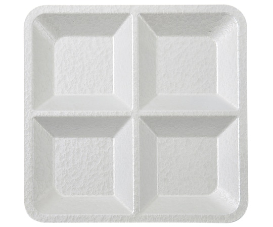 福井クラフト 8.5寸 松花堂用四ツ仕切 ホワイトアクア裏白塗 55008845 1個（ご注文単位1個）【直送品】