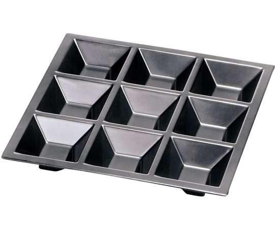 福井クラフト 8.5寸 松花堂用九ツ仕切 銀透き(裏黒) 23025510 1個（ご注文単位1個）【直送品】