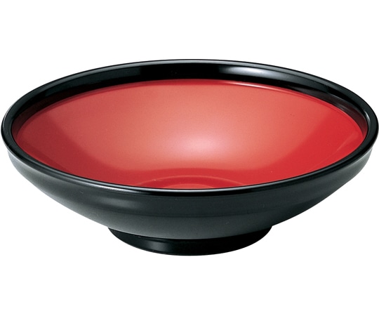 福井クラフト 7.5寸 ふる里鉢 黒内朱 45015080 1個（ご注文単位1個）【直送品】