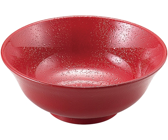 福井クラフト A6寸 ラーメン丼 紅赤クリヤータタキ 40421820 1個（ご注文単位1個）【直送品】