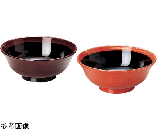 福井クラフト TA6寸 ラーメン丼 朱金カスミ 38020750 1個（ご注文単位1個）【直送品】