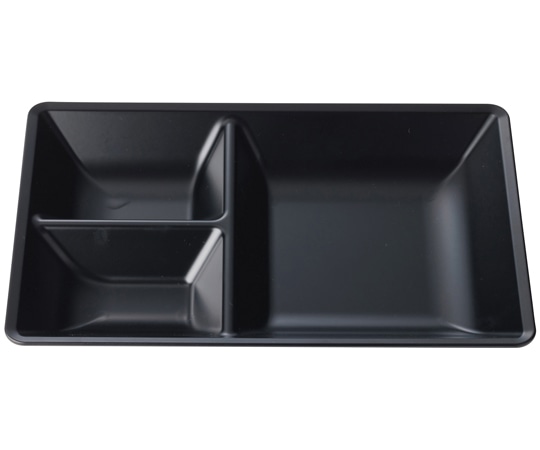 福井クラフト 26.5cm 長角深型ツーワンプレート 黒艶消(裏黒) 50028755 1個（ご注文単位1個）【直送品】