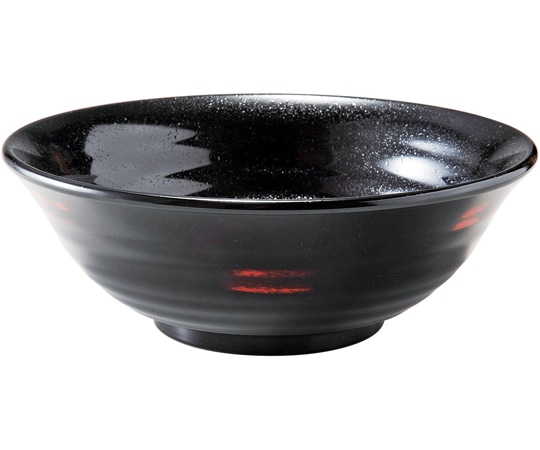 福井クラフト 19.6cm 超耐熱うどん鉢 曙内黒タタキ 40421890 1個（ご注文単位1個）【直送品】