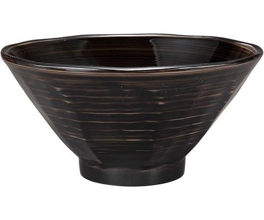 福井クラフト PBT・A立はつり麺鉢 総黒刷毛塗り 30045640 1個（ご注文単位1個）【直送品】