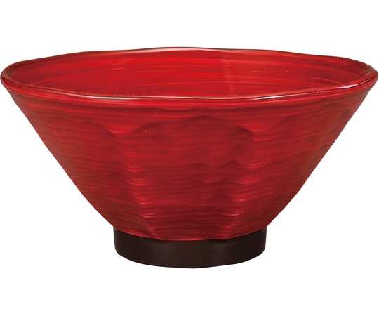 福井クラフト PBT・A立はつり麺鉢 総小豆刷毛目塗り 30045650 1個（ご注文単位1個）【直送品】