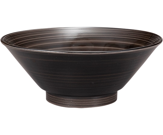 福井クラフト PBT・A 麺丼 総黒刷毛目塗り 30045680 1個（ご注文単位1個）【直送品】
