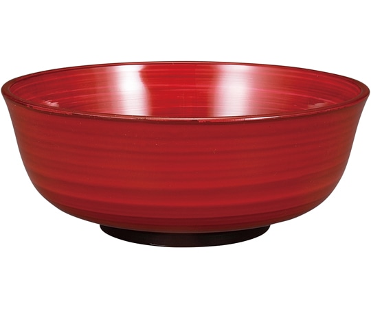 福井クラフト PBT・A平布袋麺鉢 総小豆刷毛目塗り 30045780 1個（ご注文単位1個）【直送品】