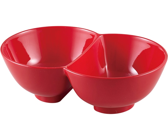 福井クラフト 255ツイン丼 紅赤 40421610 1個（ご注文単位1個）【直送品】