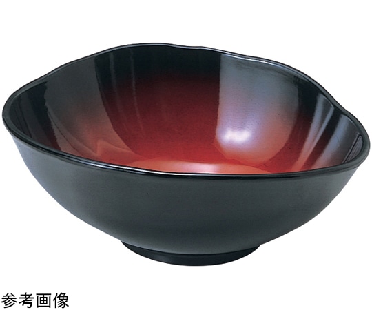 福井クラフト 5寸 吉野鉢 黒内朱ぼかしパール 51353550 1個（ご注文単位1個）【直送品】