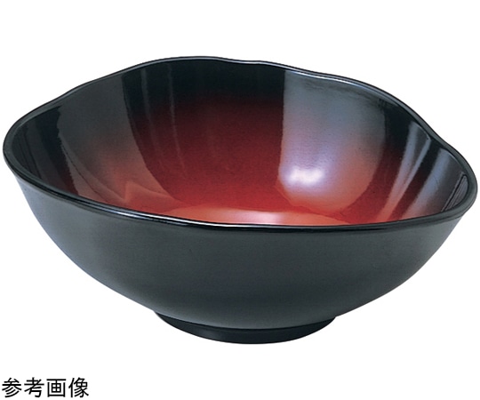 福井クラフト 8寸 吉野鉢 黒内朱ぼかしパール 51353580 1個（ご注文単位1個）【直送品】