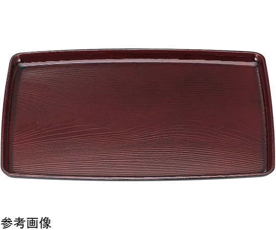 福井クラフト 尺2 胴張長手盆 溜 50305120 1個（ご注文単位1個）【直送品】