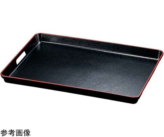 福井クラフト 耐熱FRP)尺8 運び盆 黒天朱SL 16010420 1個（ご注文単位1個）【直送品】