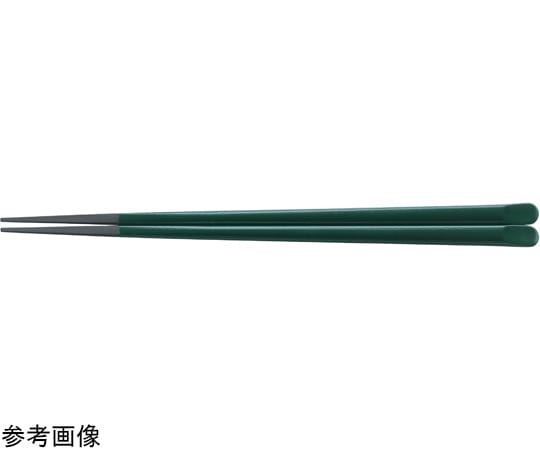 福井クラフト PBT22.5cm 天削先角箸 緑塗 90031182 1個（ご注文単位1個）【直送品】