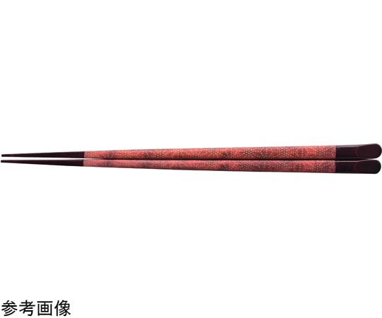 福井クラフト PBT20.5cm 天削先角箸 千代紙朱刺子 90031536 1個（ご注文単位1個）【直送品】