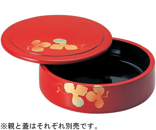 福井クラフト 丸特上7.5寸 朱蔦 70014380 1個（ご注文単位1個）【直送品】