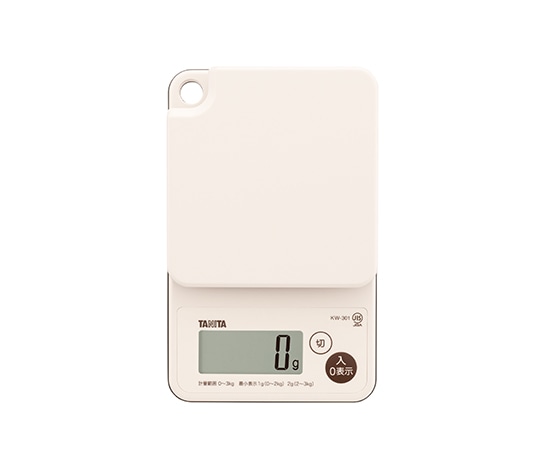 タニタ デジタルクッキングスケール アイボリー KW-301-IV 1個（ご注文単位1個）【直送品】
