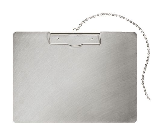 ナカキン ステンレスバインダー チェーン付き A4・横 10枚入り SC-A4S-C 1セット（ご注文単位1セット）【直送品】