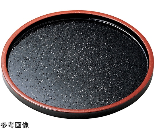 福井クラフト 尺2 DX丸盆 黒天朱SLタタキ 15210440 1個（ご注文単位1個）【直送品】