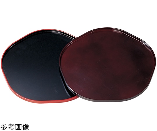 福井クラフト 9寸 梅型盆 溜 15000460 1個（ご注文単位1個）【直送品】