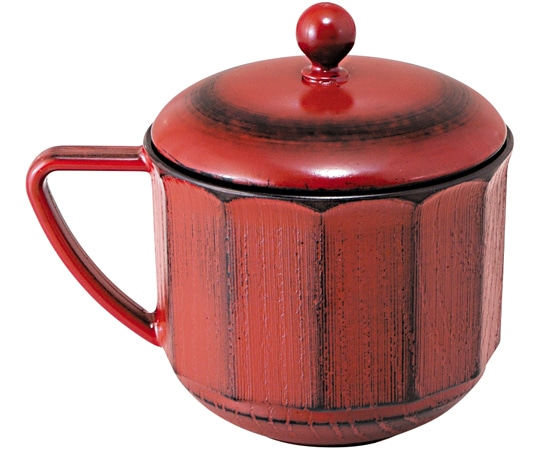 福井クラフト TAトッティーダイヤカップ(蓋親)根来内黒 31001460 1個（ご注文単位1個）【直送品】