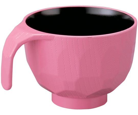 福井クラフト 耐Aトッティー亀甲椀 桃内黒 90032243 1個（ご注文単位1個）【直送品】