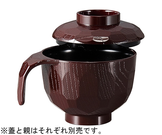 福井クラフト 耐熱トッティー亀甲椀溜内黒(蓋) 30004020 1個（ご注文単位1個）【直送品】