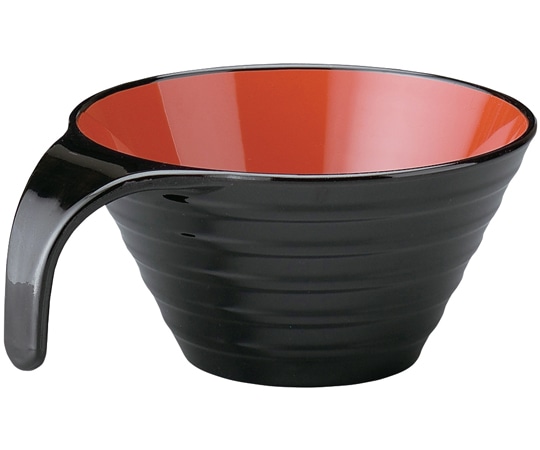 福井クラフト 耐Aトッティーリップル椀 黒内朱 17000520 1個（ご注文単位1個）【直送品】