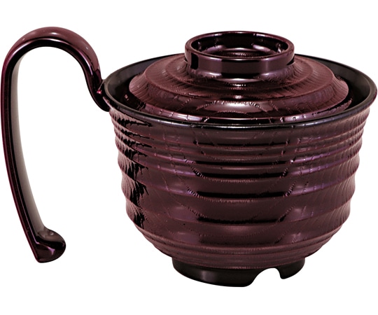 福井クラフト 超耐熱グリッピー椀(蓋親)溜内黒 31001300 1個（ご注文単位1個）【直送品】