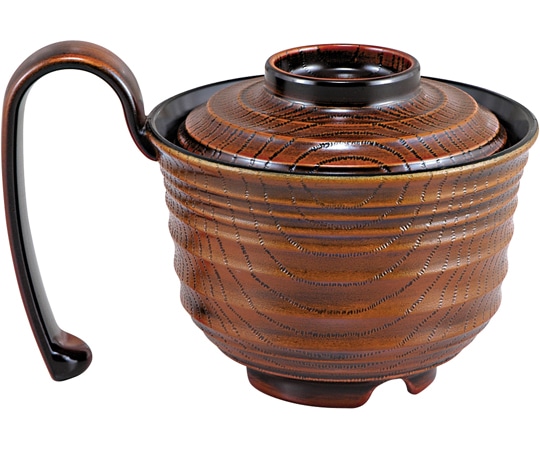 福井クラフト 超耐熱グリッピー椀(蓋親)栃内黒 31001290 1個（ご注文単位1個）【直送品】