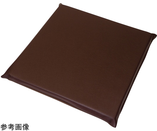 福井クラフト 50cm すべりにくいレザー座布団(大)茶 11031270 1個（ご注文単位1個）【直送品】