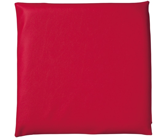 福井クラフト 50cm レザー座布団カバー レッド 11007701 1個（ご注文単位1個）【直送品】