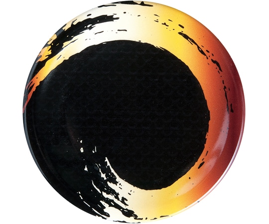 福井クラフト A150寿司皿 一筆渦 イエロー飴柚 74012240 1個(ご注文単位1個)【直送品】