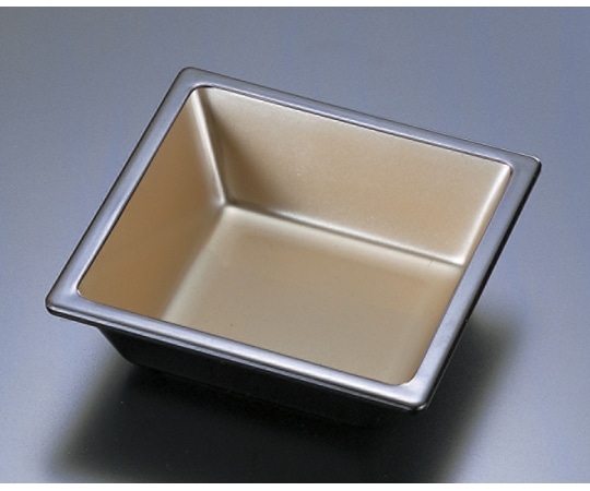 福井クラフト 渕付角鉢 銀 24024340 1個（ご注文単位1個）【直送品】