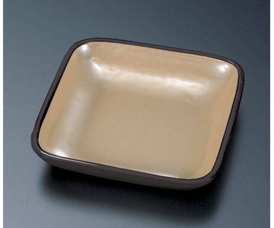 福井クラフト 隅丸浅皿 銀 24024470 1個（ご注文単位1個）【直送品】