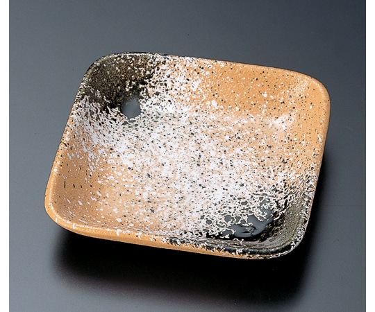 福井クラフト 隅丸浅皿 灰釉 22911200 1個（ご注文単位1個）【直送品】