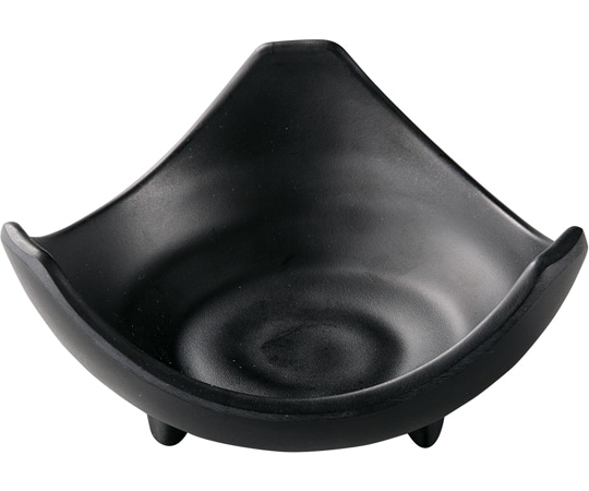 福井クラフト メラミン 13.2 ひねり三ツ山内ウズ鉢 黒マット 51024640 1個（ご注文単位1個）【直送品】