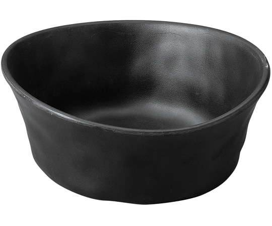 福井クラフト メラミン 14.3 ひねり切立渕反鉢 黒マット 75005670 1個（ご注文単位1個）【直送品】
