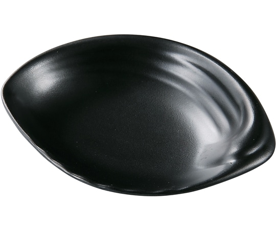 福井クラフト メラミン 13.8 渕反ハマグリ小鉢 黒マット 51024460 1個（ご注文単位1個）【直送品】