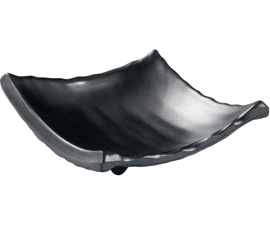 福井クラフト メラミン 13.9 ひねり菱型小鉢 黒マット 51024330 1個（ご注文単位1個）【直送品】